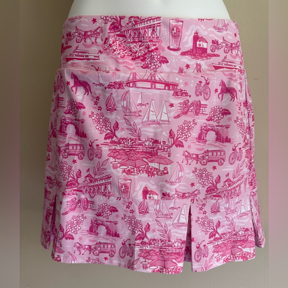 Katherine Way Scottsdale 15” Pleated Skort Medium in pink Pony